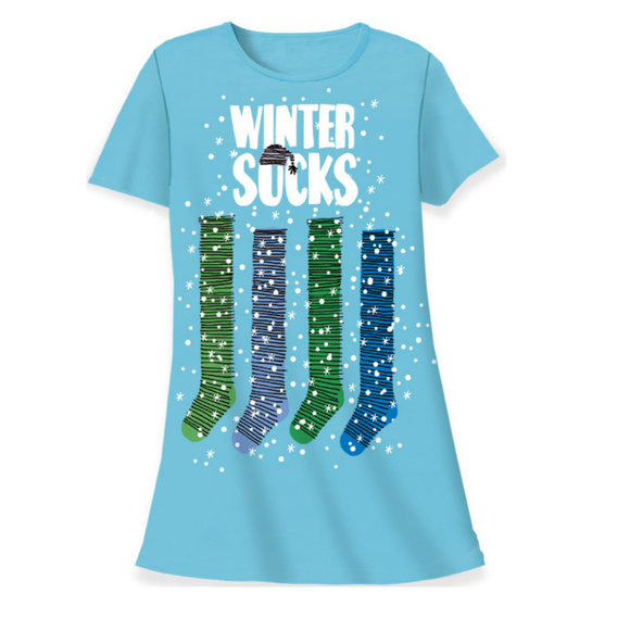 Relevant Products Other - NWT  Winter Socks Night Shirt Sleepshirt Blue